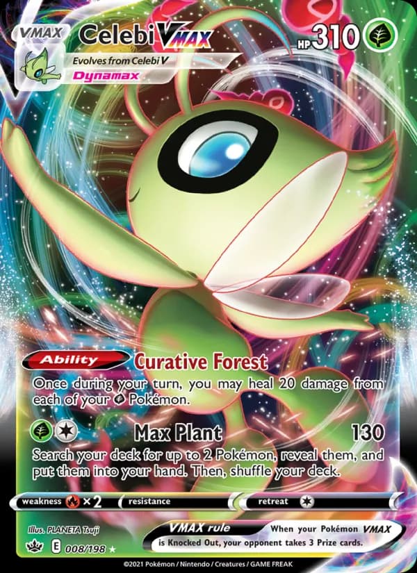Celebi VMAX — Chilling Reign, Holo Rare VMAX