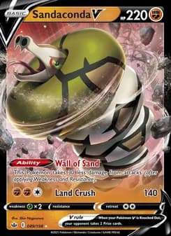 Sandaconda V — Chilling Reign — Holo Rare V