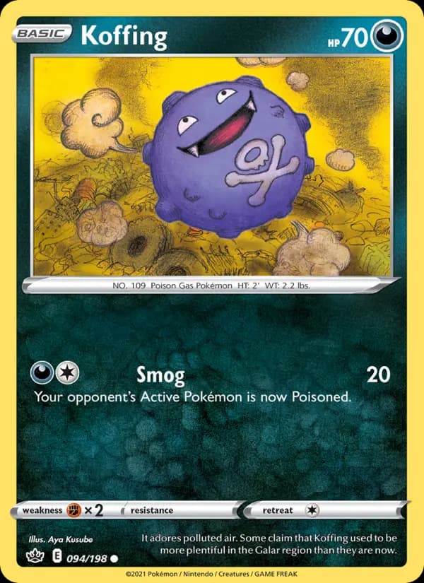 Koffing — Chilling Reign, Common