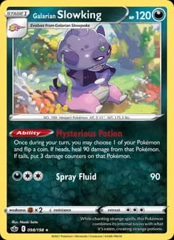 Galarian Slowking — Chilling Reign — Holo Rare