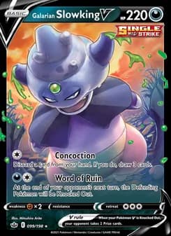 Galarian Slowking V — Chilling Reign — Holo Rare V