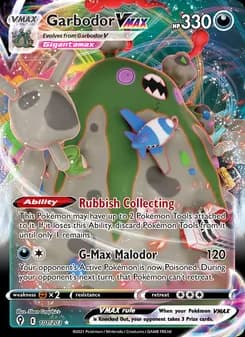 Garbodor VMAX — Evolving Skies — Holo Rare VMAX
