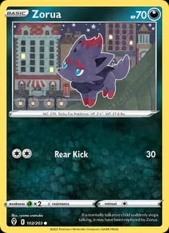 Zorua — Evolving Skies — Common