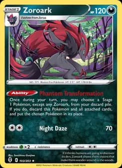 Zoroark — Evolving Skies — Holo Rare