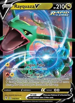 Rayquaza V — Evolving Skies — Holo Rare V