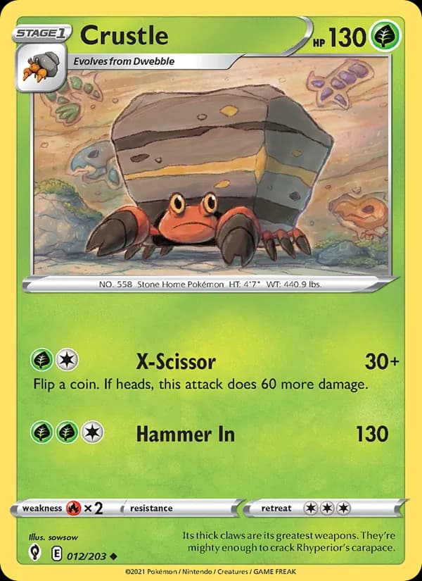 Crustle — Evolving Skies, Uncommon