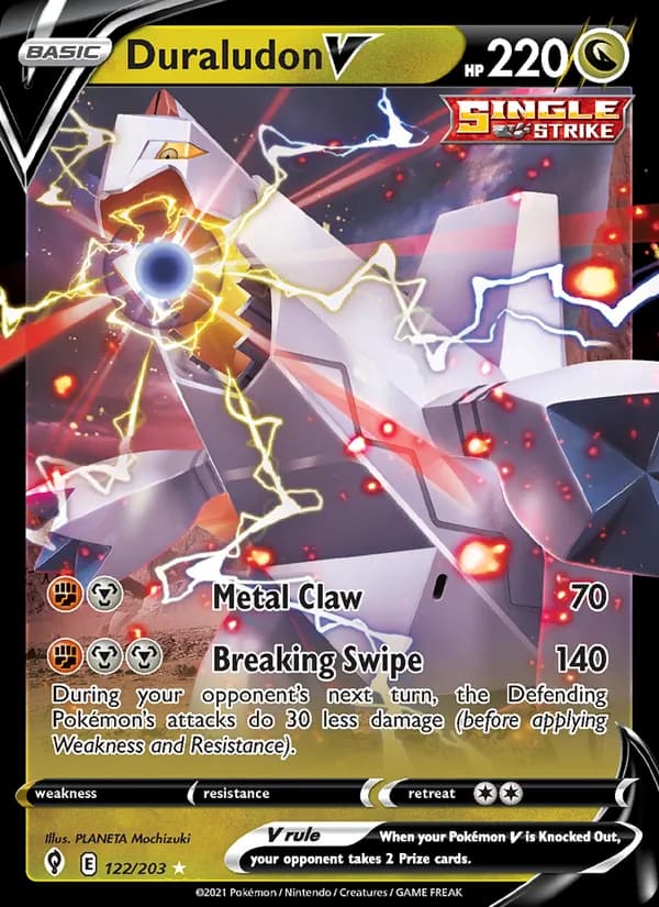 Duraludon V — Evolving Skies, Holo Rare V