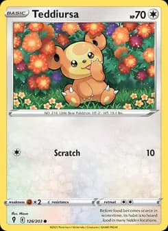 Teddiursa — Evolving Skies — Common