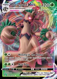 Trevenant VMAX — Evolving Skies — Holo Rare VMAX