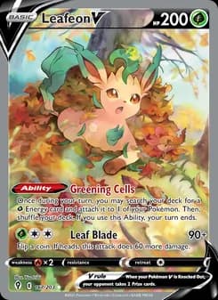 Leafeon V — Evolving Skies — Ultra Rare