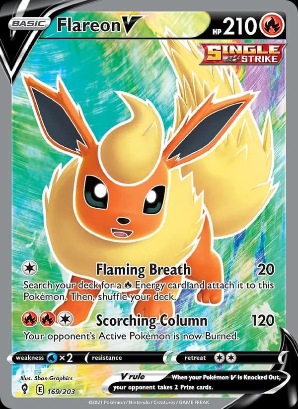 Flareon V — Evolving Skies, Ultra Rare