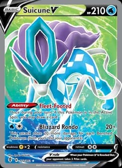 Suicune V — Evolving Skies — Ultra Rare
