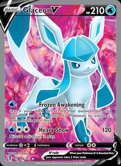 Glaceon V — Evolving Skies — Ultra Rare