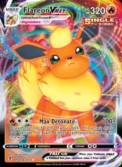 Flareon VMAX — Evolving Skies — Holo Rare VMAX