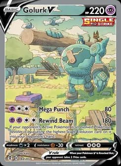 Golurk V — Evolving Skies — Ultra Rare