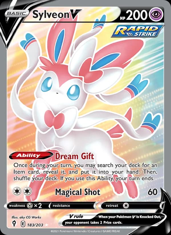 Sylveon V — Evolving Skies, Ultra Rare