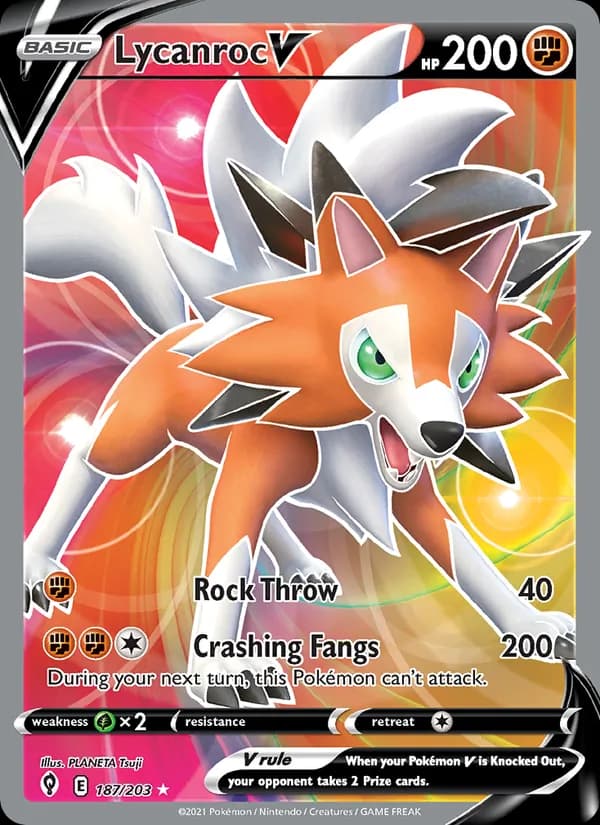 Lycanroc V — Evolving Skies, Ultra Rare
