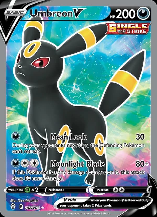 Umbreon V — Evolving Skies, Ultra Rare