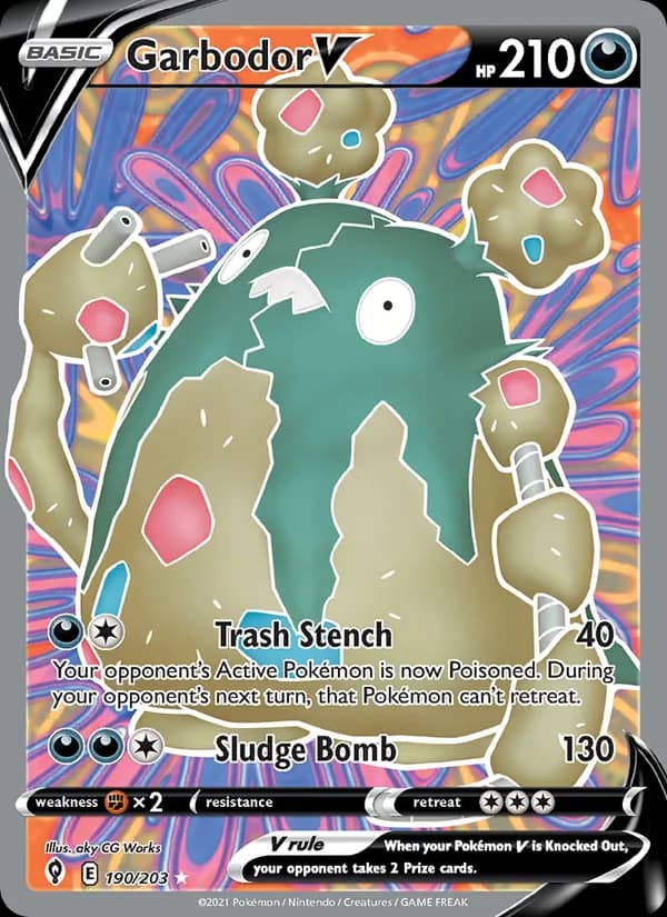 Garbodor V — Evolving Skies, Ultra Rare
