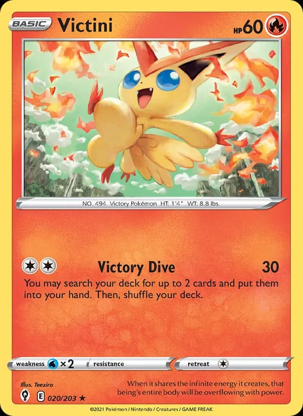 Victini — Evolving Skies, Holo Rare