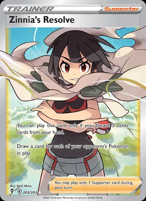 Zinnia's Resolve — Evolving Skies, Ultra Rare