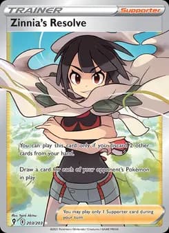 Zinnia's Resolve — Evolving Skies — Ultra Rare