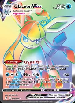 Glaceon VMAX — Evolving Skies — Secret Rare
