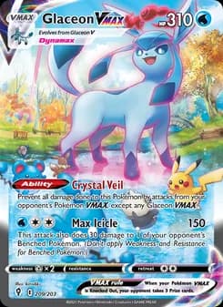 Glaceon VMAX — Evolving Skies — Secret Rare