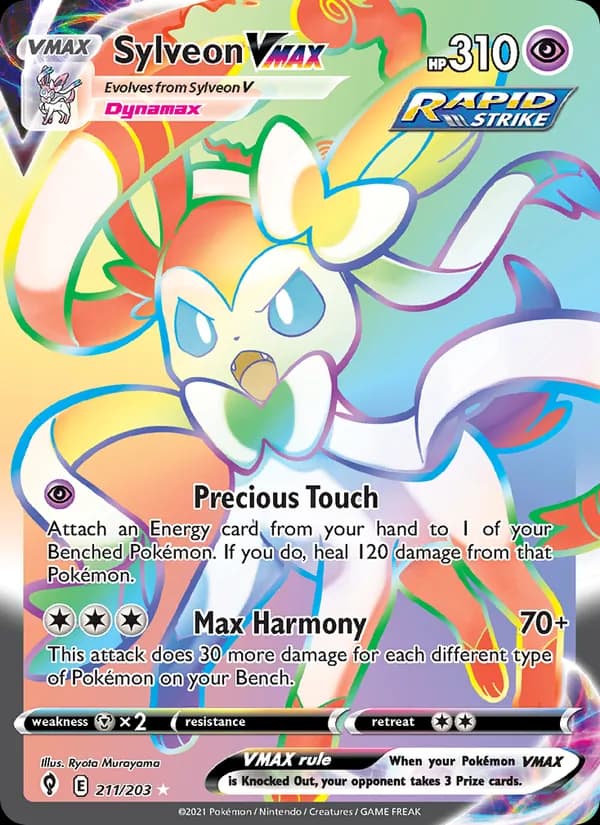 Sylveon VMAX — Evolving Skies, Secret Rare