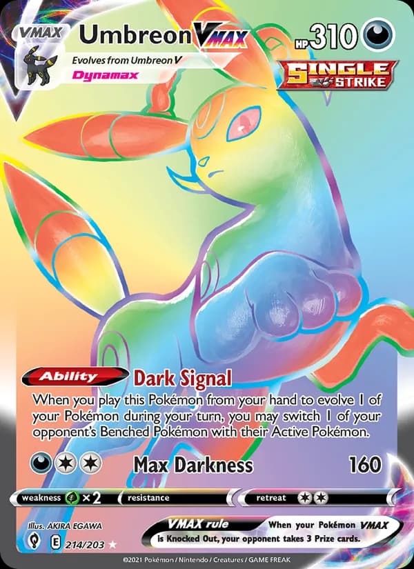 Umbreon VMAX — Evolving Skies, Secret Rare