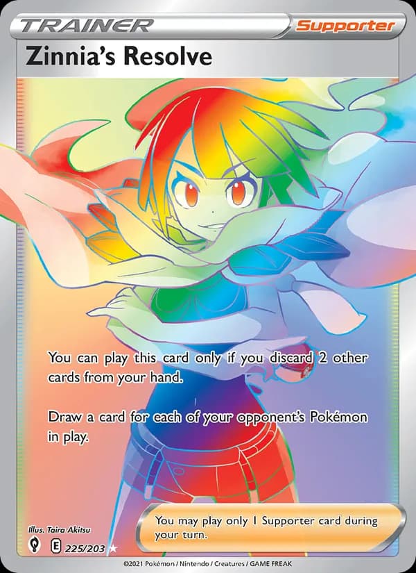 Zinnia's Resolve — Evolving Skies, Secret Rare