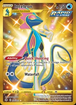 Inteleon — Evolving Skies — Secret Rare