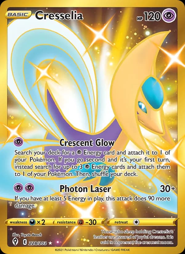 Cresselia — Evolving Skies, Secret Rare