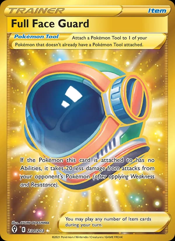 Full Face Guard — Evolving Skies, Secret Rare