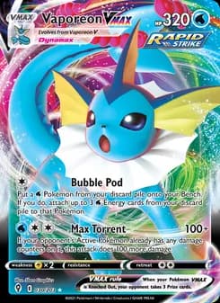 Vaporeon VMAX — Evolving Skies — Holo Rare VMAX