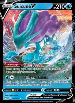 Suicune V — Evolving Skies — Holo Rare V