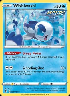 Wishiwashi — Evolving Skies — Rare