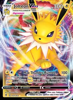 Jolteon VMAX — Evolving Skies — Holo Rare VMAX