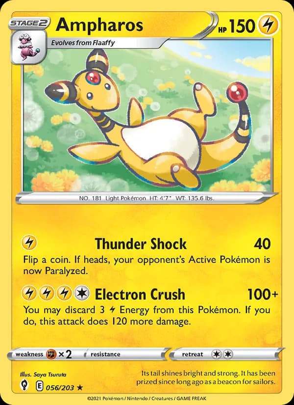 Ampharos — Evolving Skies, Rare