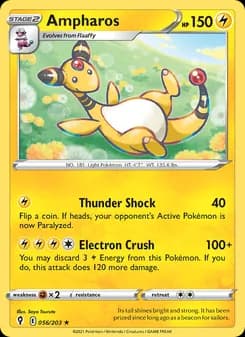 Ampharos — Evolving Skies — Rare