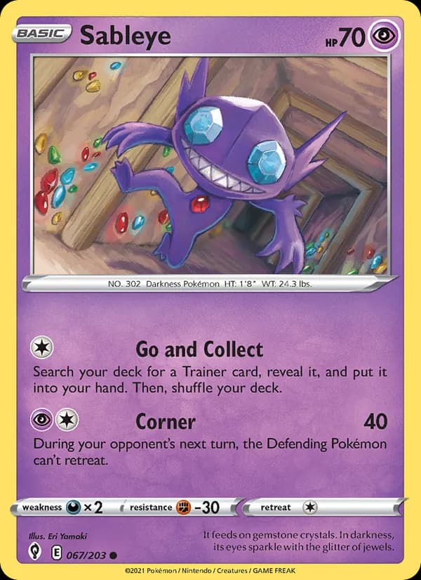 Sableye — Evolving Skies, Common