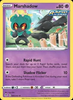 Marshadow — Evolving Skies — Holo Rare