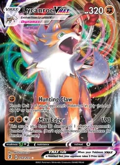 Lycanroc VMAX — Evolving Skies — Holo Rare VMAX
