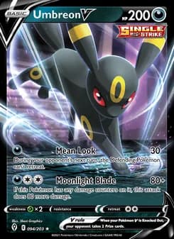 Umbreon V — Evolving Skies — Holo Rare V