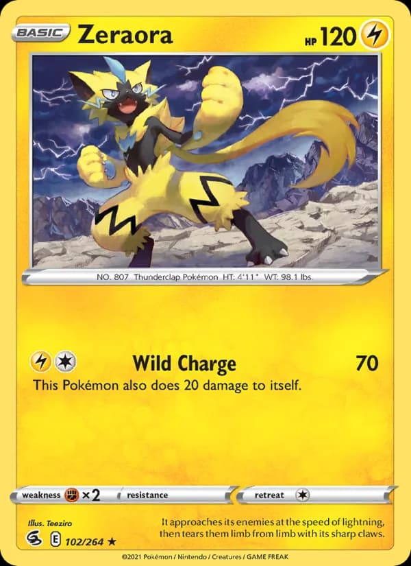 Zeraora — Fusion Strike, Rare