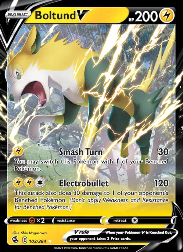 Boltund V — Fusion Strike, Holo Rare V