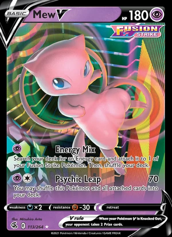 Mew V — Fusion Strike, Holo Rare V