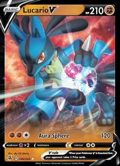 Lucario V — Fusion Strike — Holo Rare V