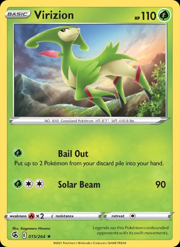 Virizion — Fusion Strike, Rare