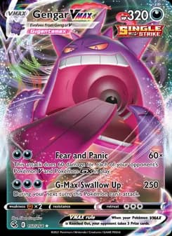 Gengar VMAX — Fusion Strike — Holo Rare VMAX